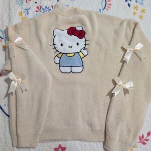 Hello Kitty Beige Cardigan with Graphic